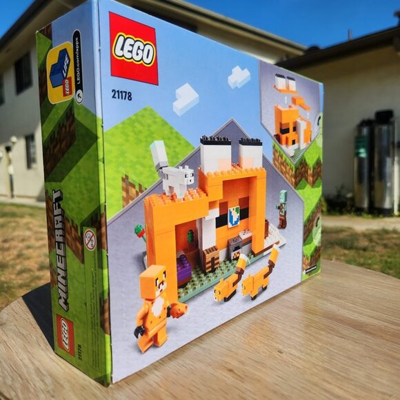 NEW LEGO MINECRAFT Fox Lodge House 21178 Drowned Zombie EASTER BASKET GI… - Picture 3 of 4